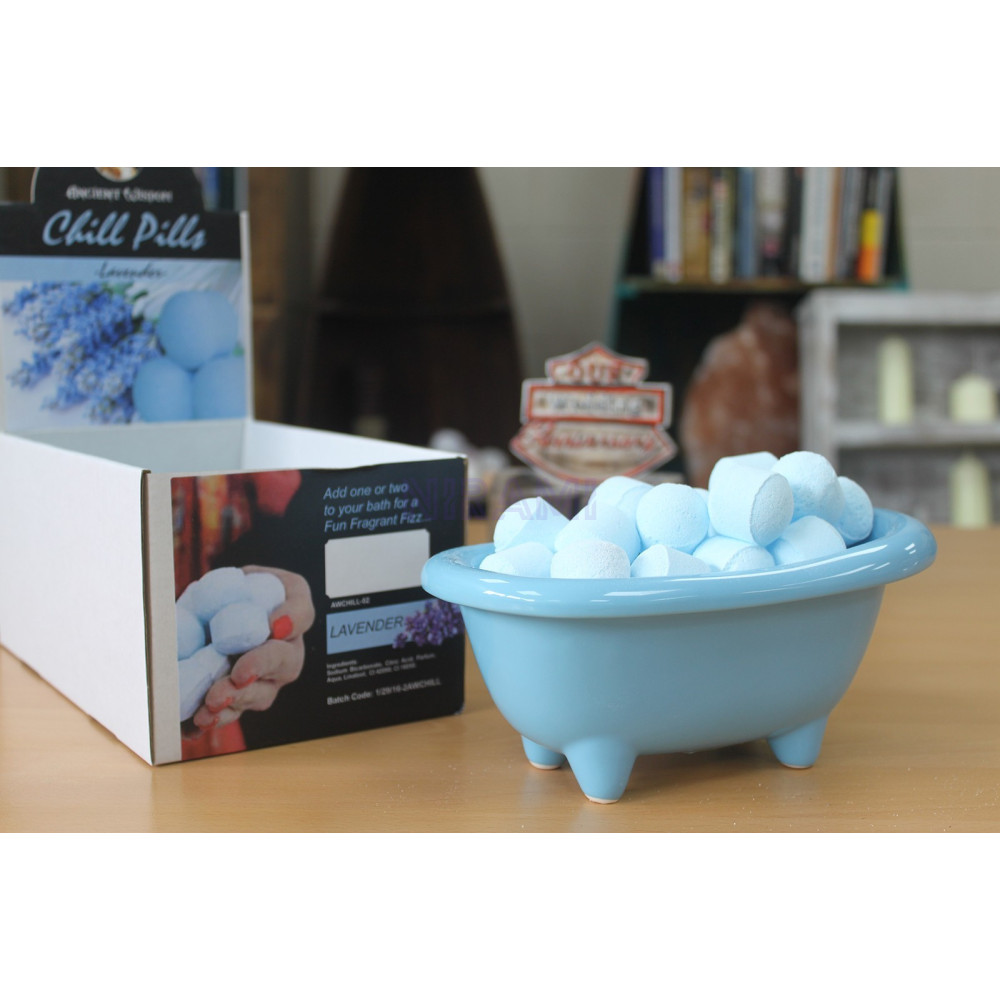 Mini Ceramic Bathtubs - Light Blue
