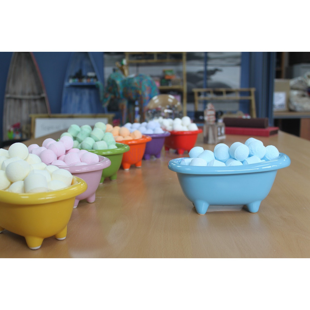Mini Ceramic Bathtubs - Light Blue