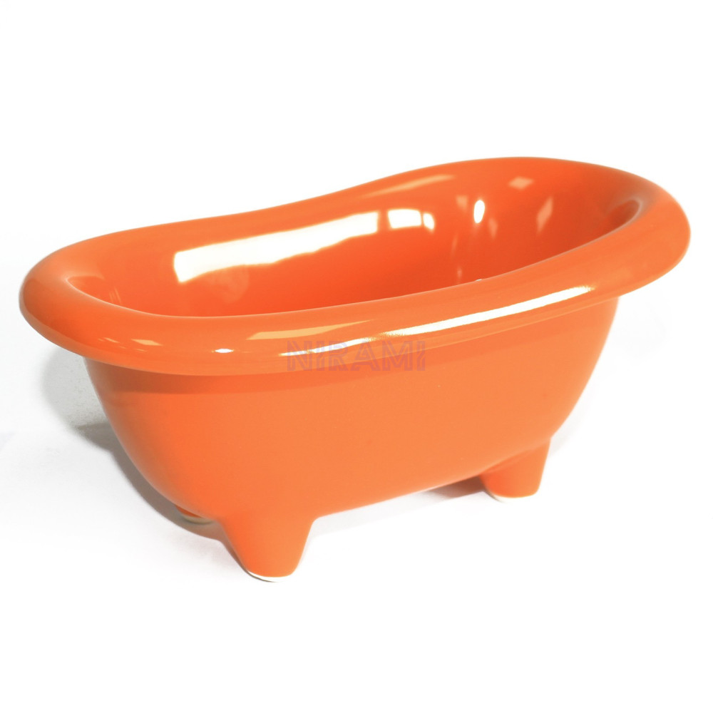 Mini bañera de cerámica - Naranja