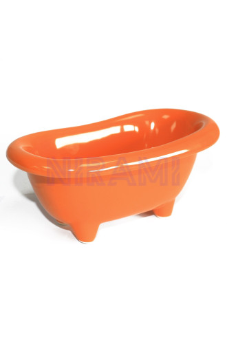 Mini bañera de cerámica - Naranja