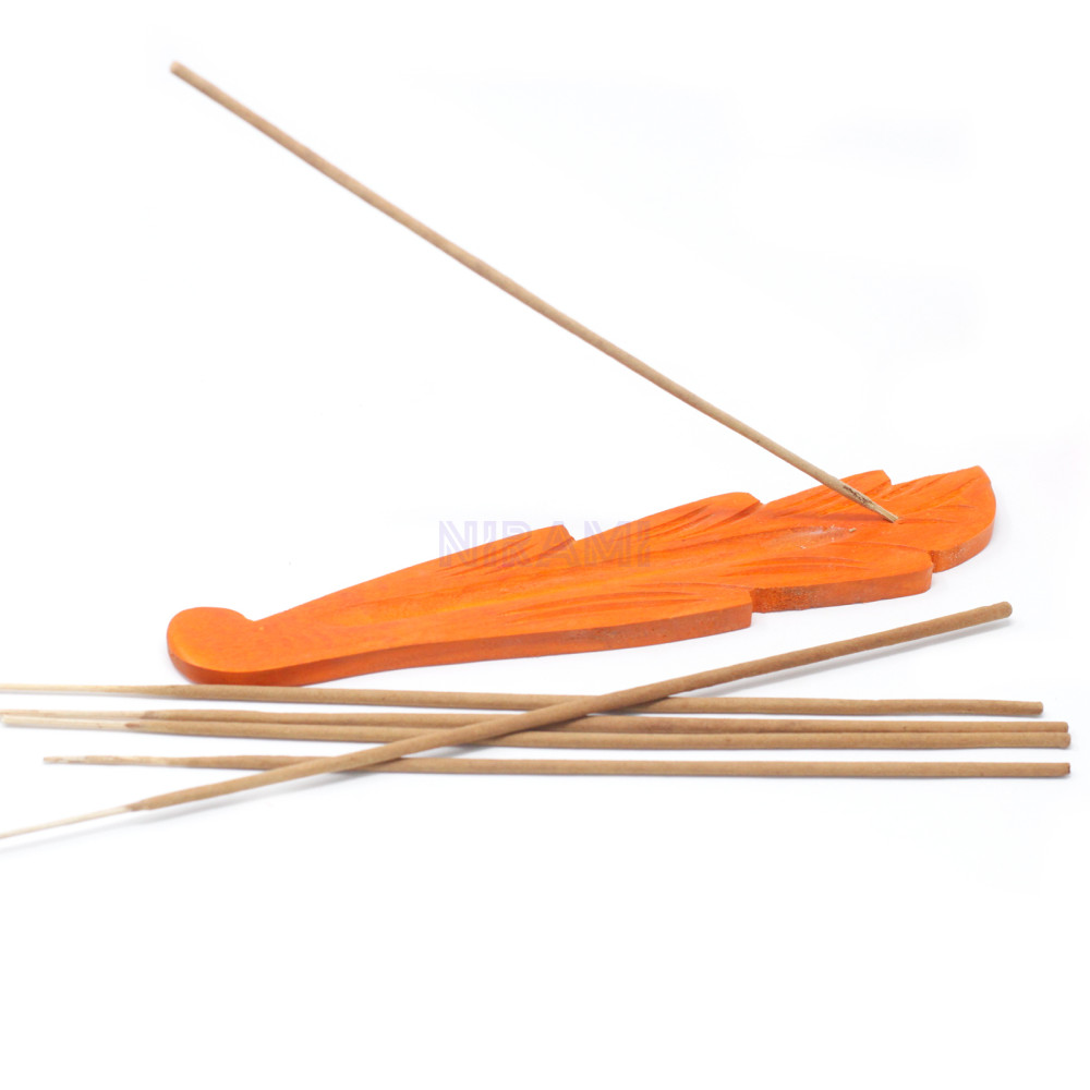 Porta incenso de Color Hoja 10" - Madera de Mango