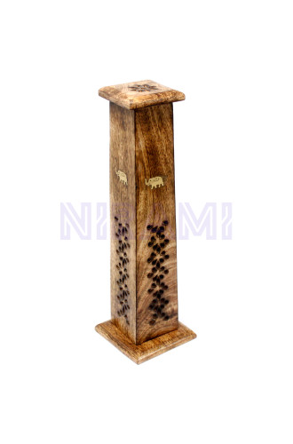 Caja Torre de Incienso Cónica - Madera de Mango