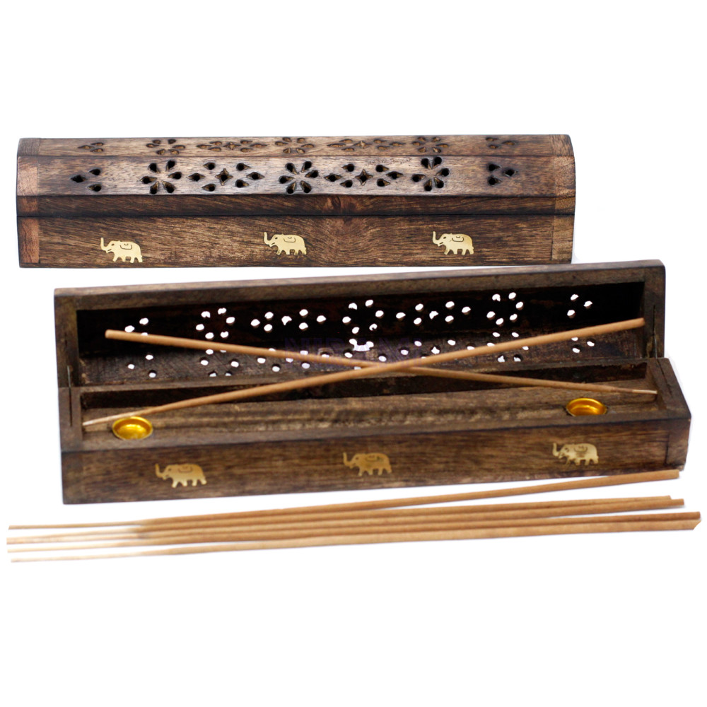 Cajas de Humo Madera de Mango Natural