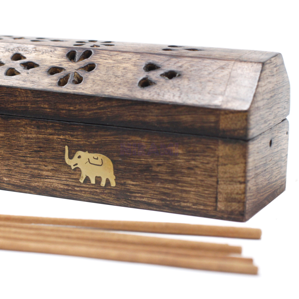Cajas de Humo Madera de Mango Natural