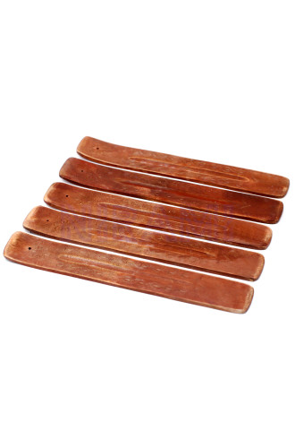 Porta Incienso de Madera de Mango Tallado 10"