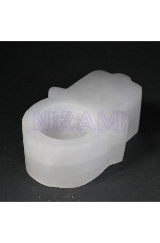Candelabro Selenite Hamsa