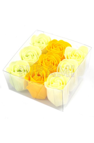 Set de 9 flores de Jabón - rosas primavera