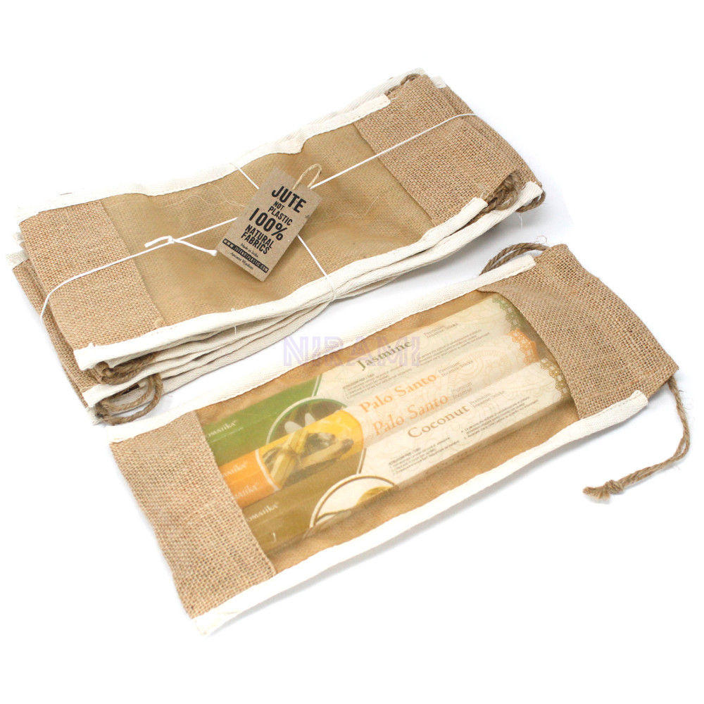 Bolsa Larga de Yute Lavada - 35x15cm