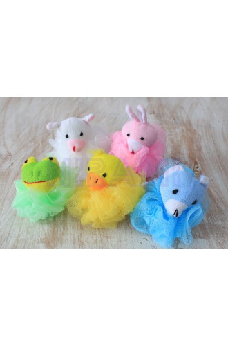 Esponja de Baño - Algodón Animal 5 surtidos 27 gr