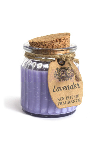 Vela de Cera de Soja Tarro - Lavanda