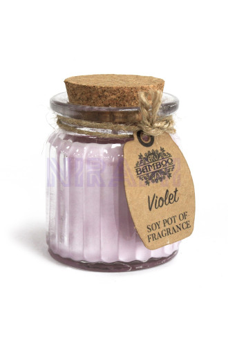 Vela de Cera de Soja Tarro - Violeta
