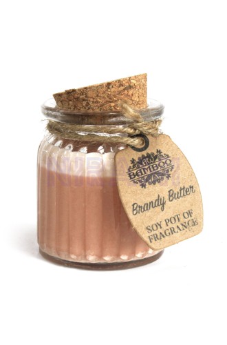 Vela de Cera de Soja Tarro - Mantequilla Brandy