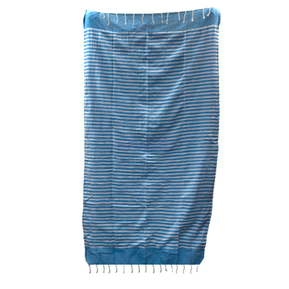 Toalla de algodón Pareo - 100x180 cm - Azul cielo