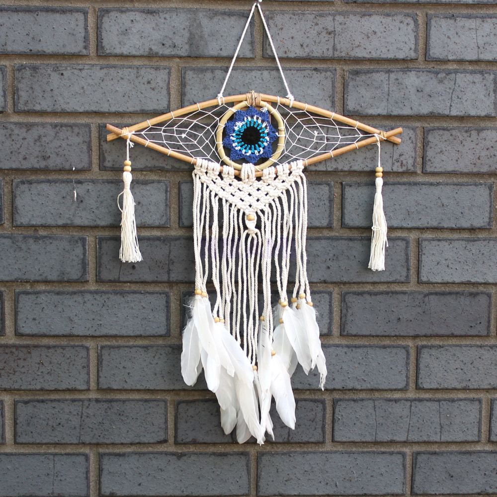 Protection dreamcatcher - Sm Macrame Eye Assorted Colours