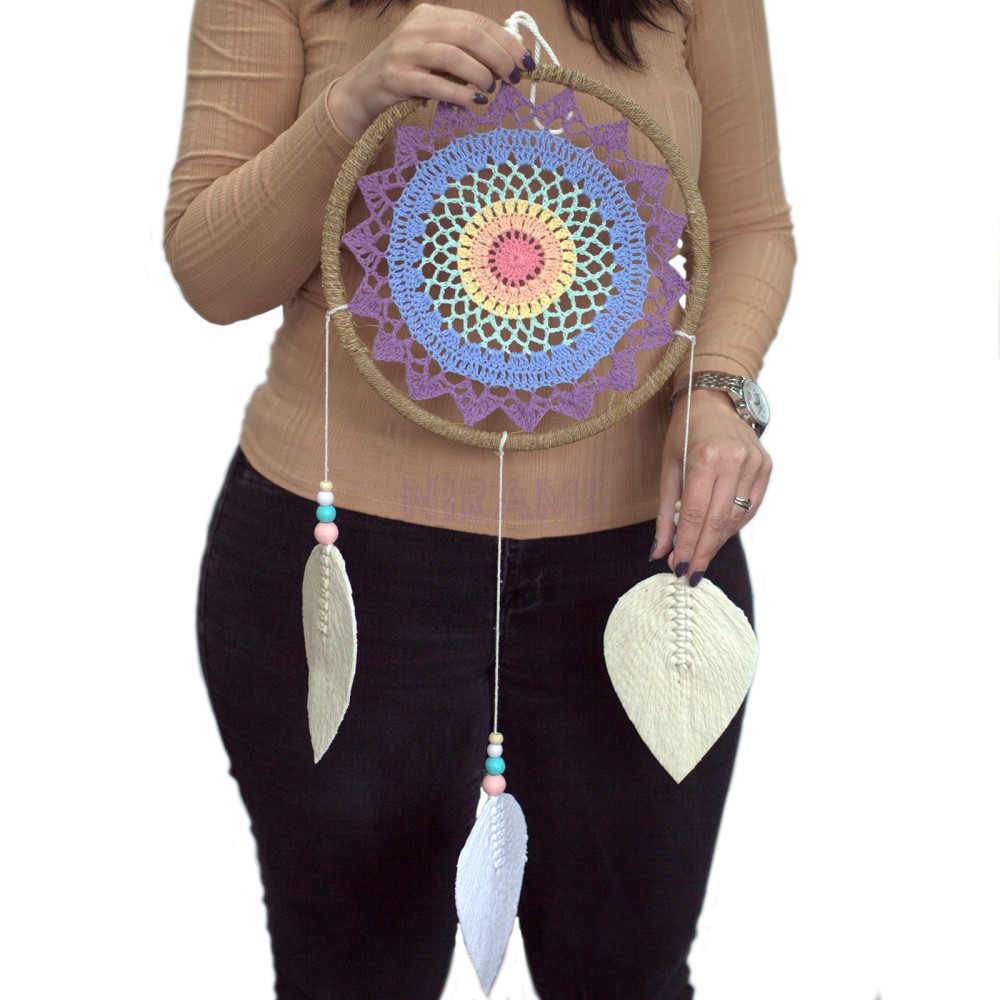 Atrapasueños de Bali - Elementos Multicolor Grande