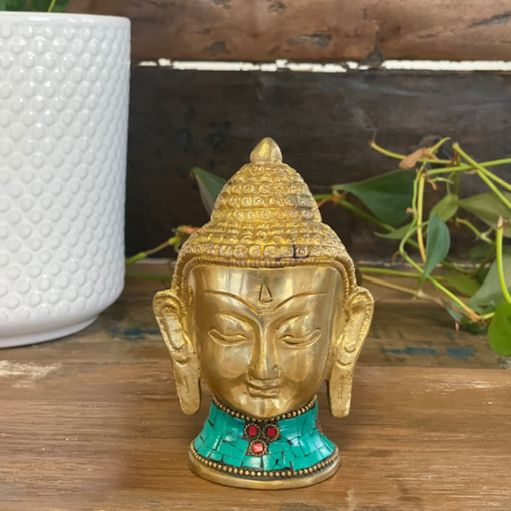 Figura de Buda de Latón - Cabeza Grande- 11.5 cm