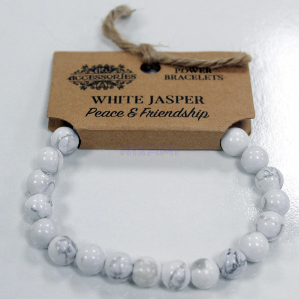 White Jasper Power Bracelet
