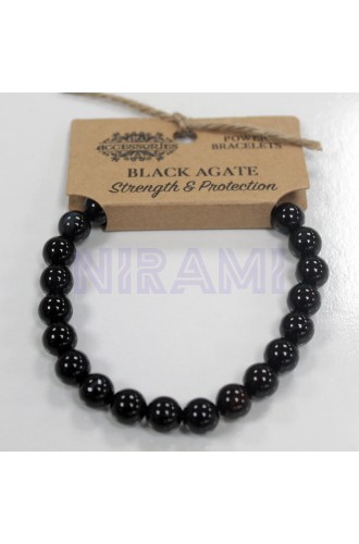 Ágata negra Brazalete de Energía 