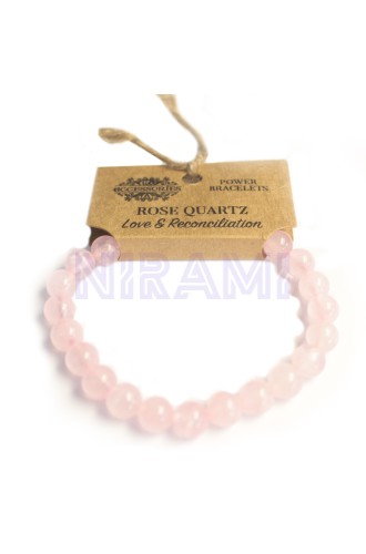Cuarzo rosa Brazalete de Energía