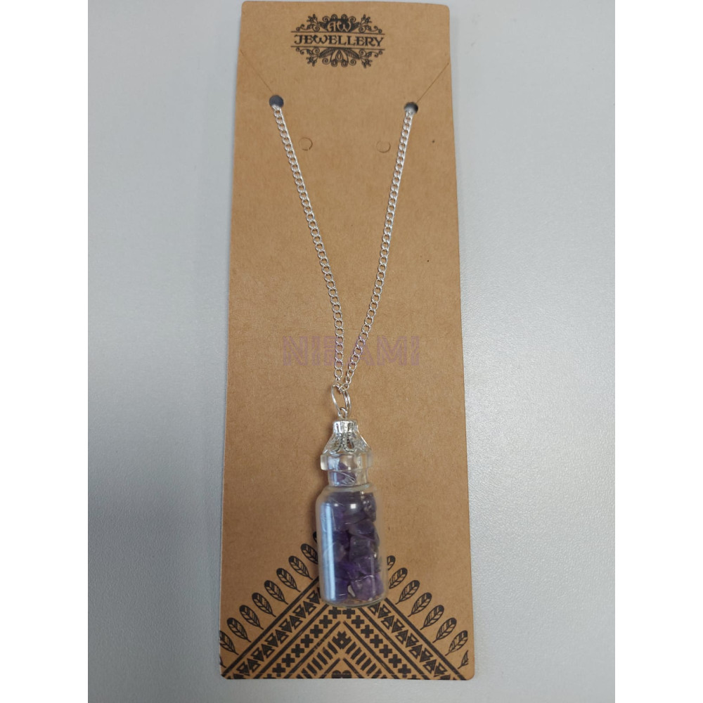 Bottled Gemstones Necklace - Opalite