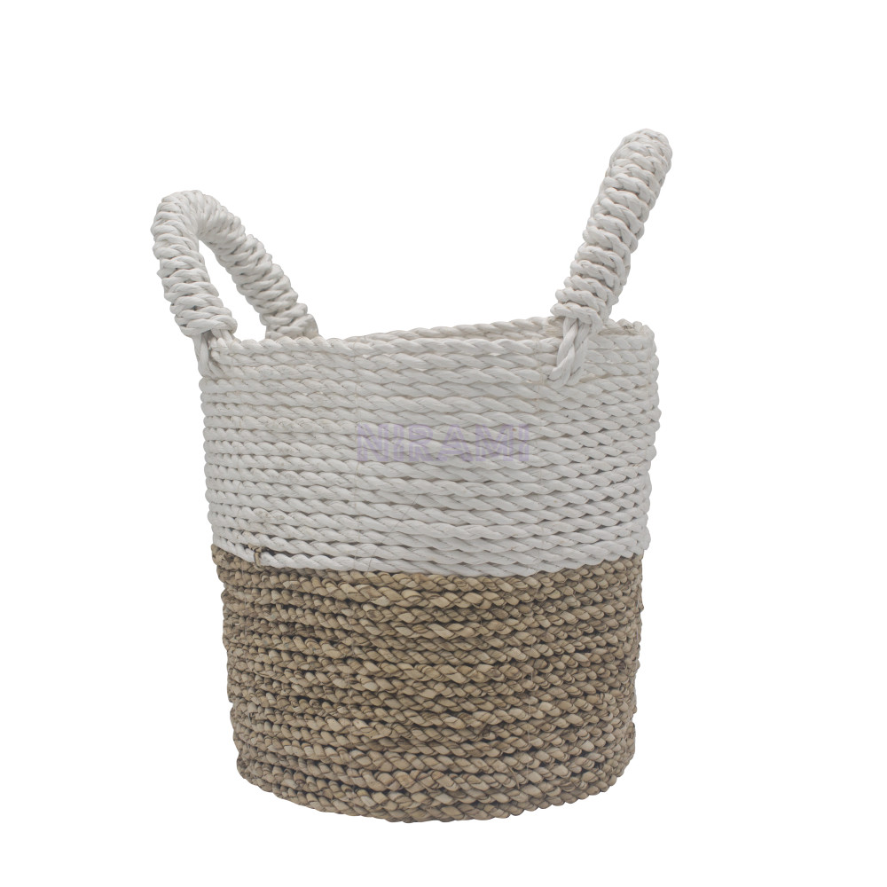 Juego de cestas de algas marinas - Blanco natural