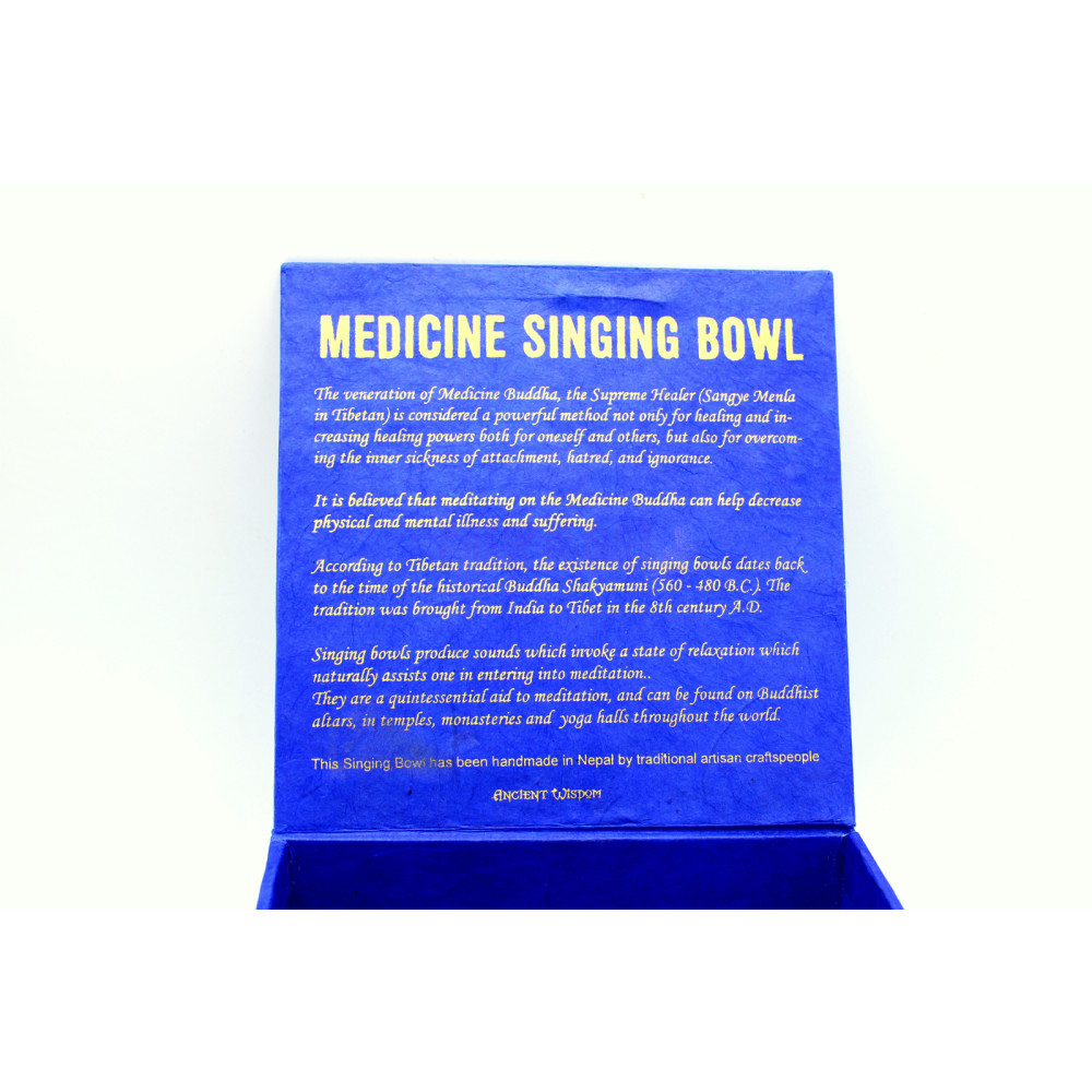 Cuenco tibetano set - Medicina Buda 10cm (min 500gm)