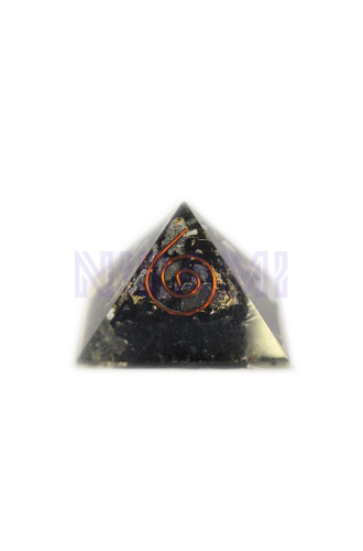 Gemchips y Cobre Pq. Orgonita Pirámide 25mm