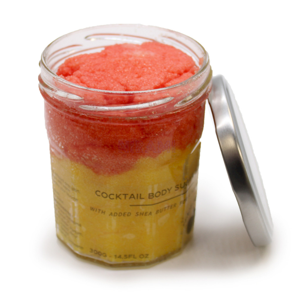 Sangría de melocotón Exfoliante corporal de azúcar - 300 g