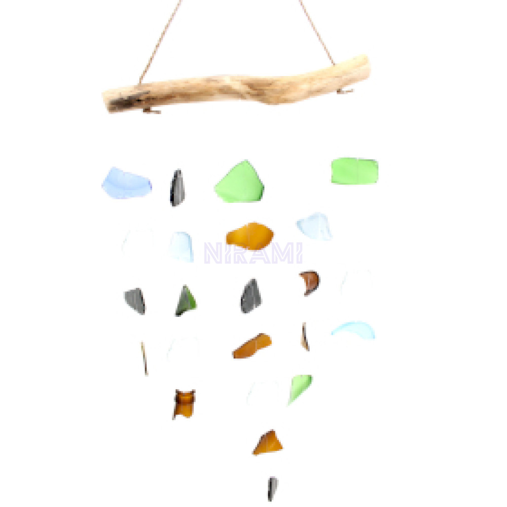 Simple Hanging Five Strings Wind Chime - Multicolored
