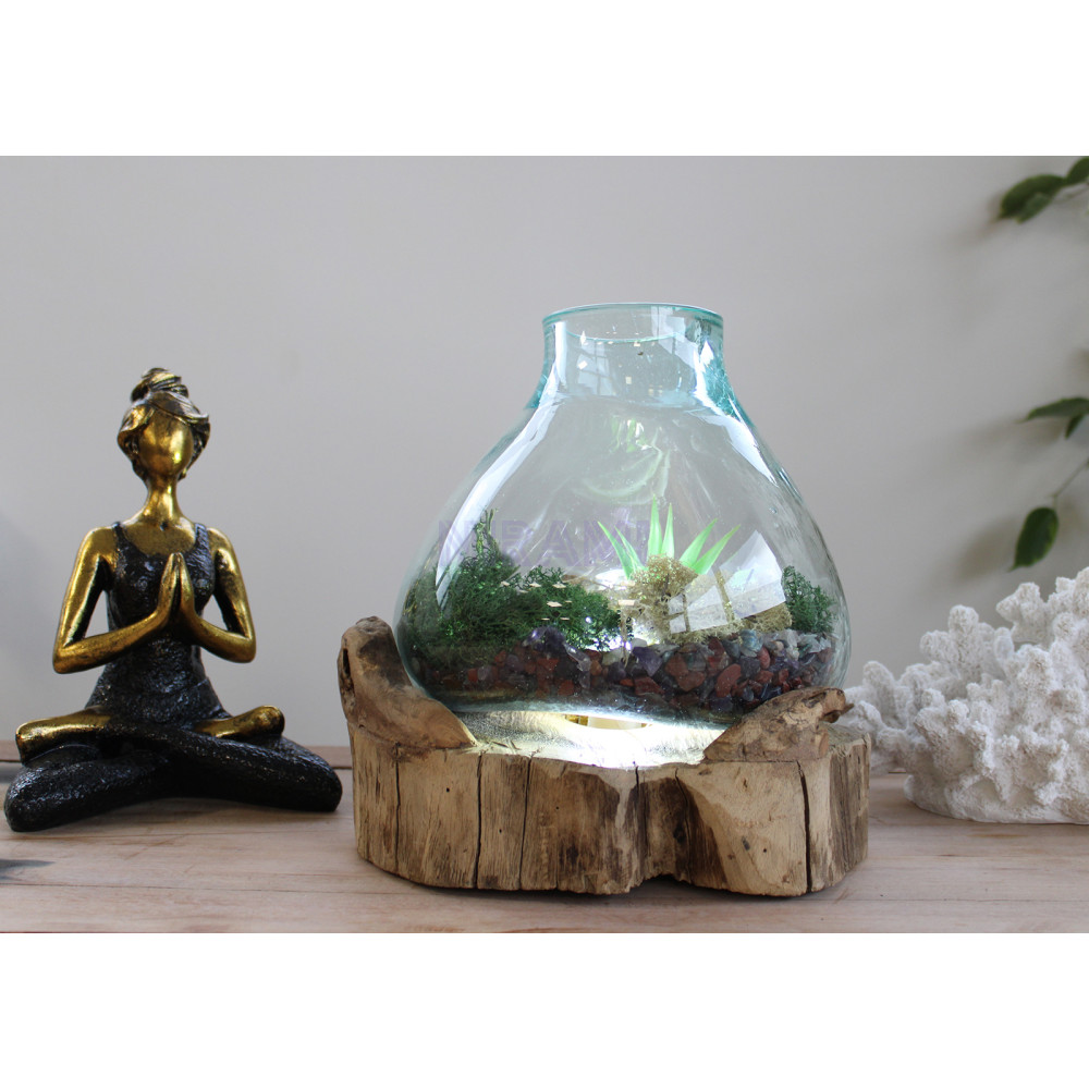 Pecera grande de vidrio fundido - 32cm