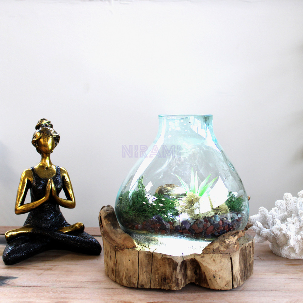 Pecera grande de vidrio fundido - 32cm