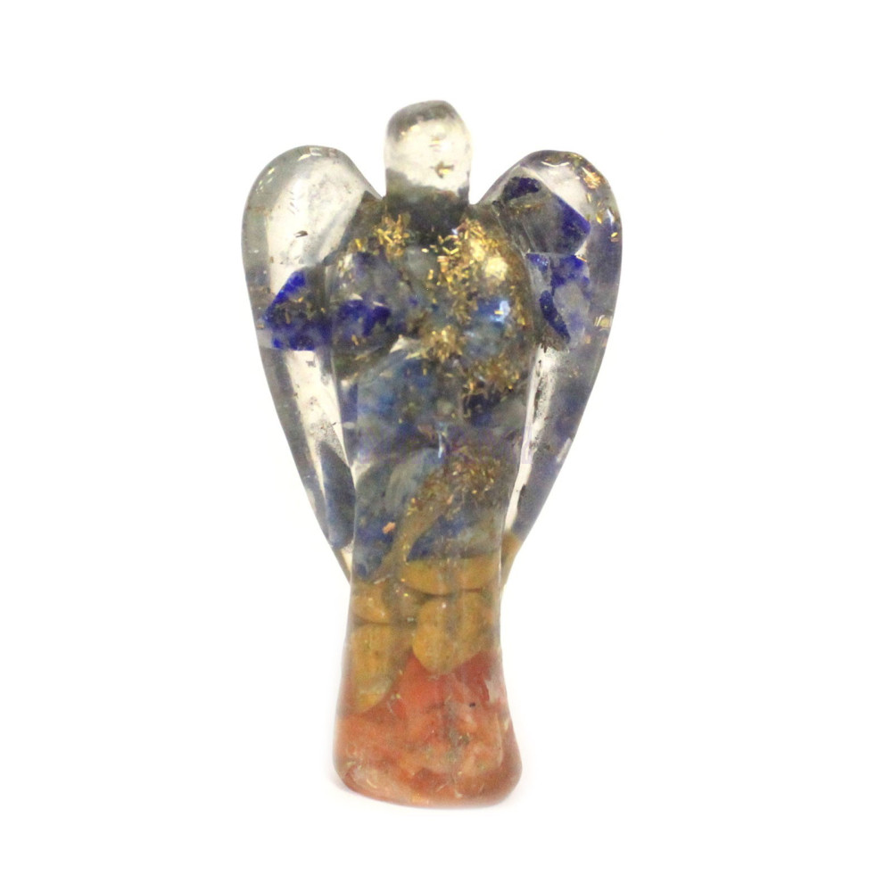 Gemchips y cobre Orgonite Angel 50mm