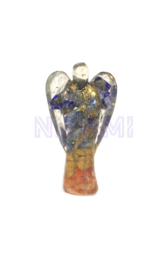 Gemchips y cobre Orgonite Angel 50mm