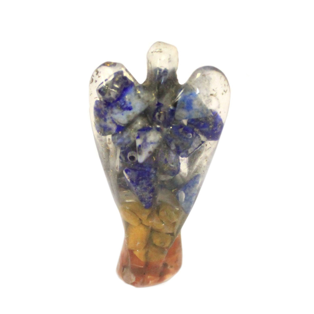Gemchips y cobre Orgonite Angel 50mm