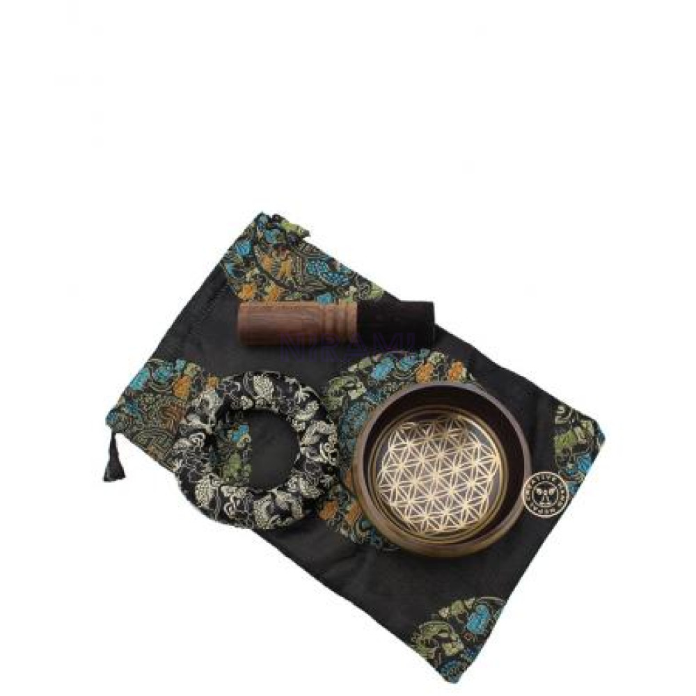 Juego de cuencos cantores Flor de la vida