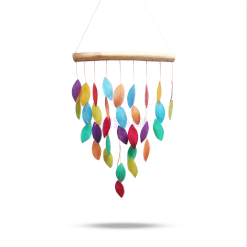 Carrillón de Madera - Hojas ArcoIris