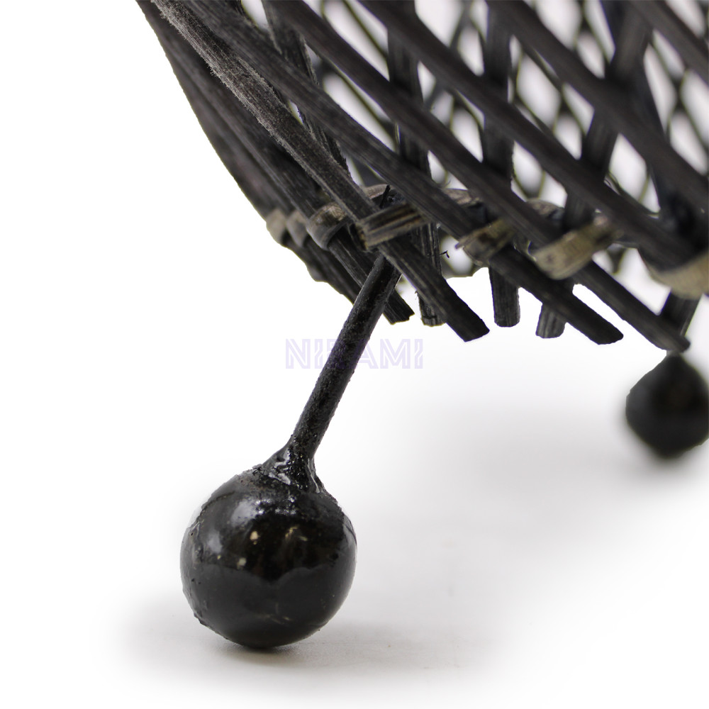  Lámpara de mesa de Mimbre - negro