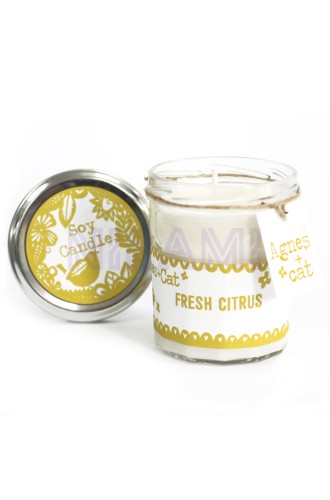 Citrus Velas en Bote de Cristal 