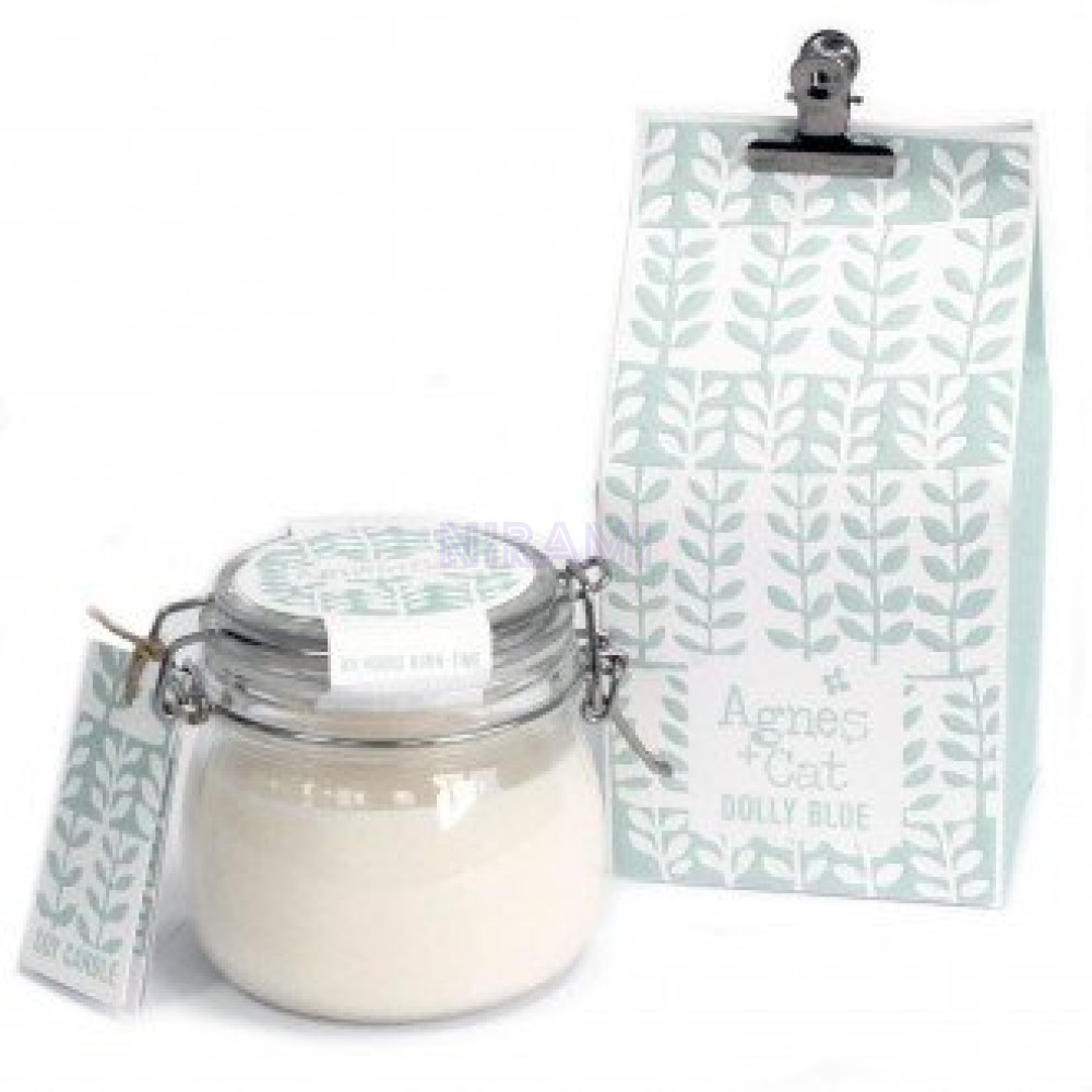 Dolly Blue Velas en Tarro de Vidrio 