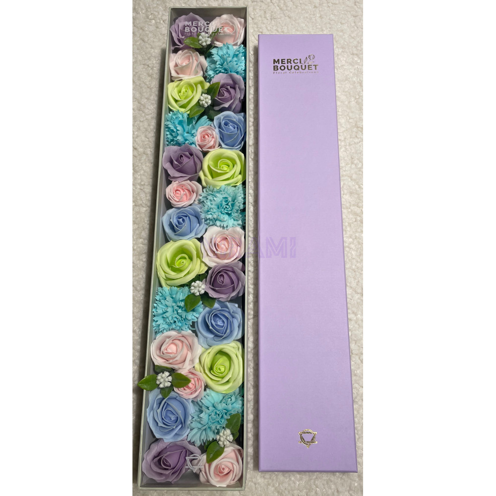 Bendiciones Bebe Blues Caja Regalo Flores Jabón Extralarga