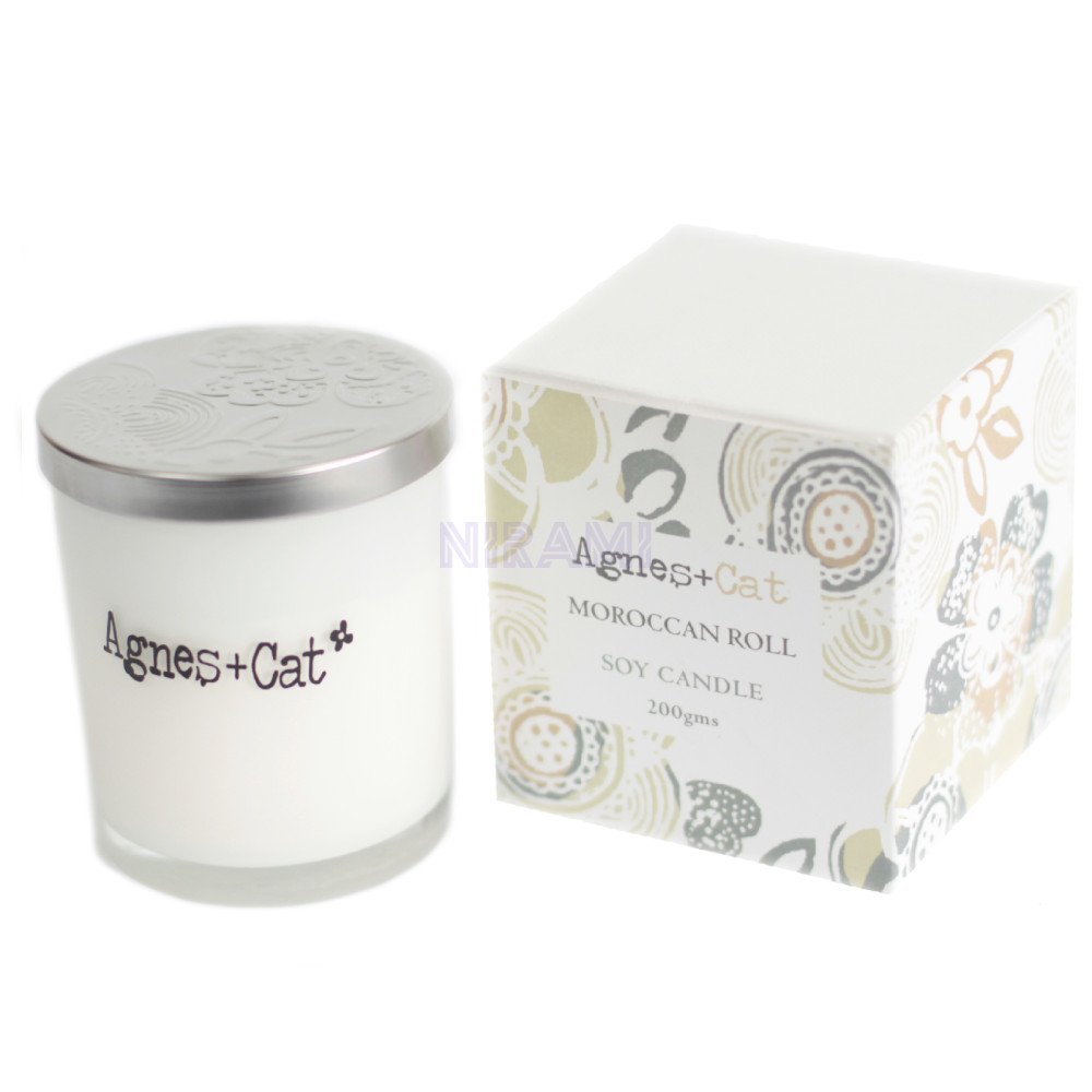 Moroccan Roll - Vela en Tarro de Cristal Agnes+Cat 