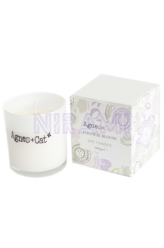 Flor japonesa - Vela en Tarro de Cristal Agnes+Cat 