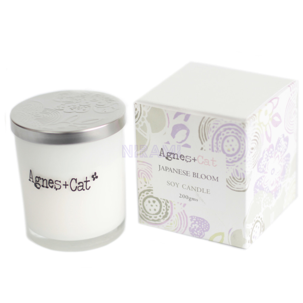 Flor japonesa - Vela en Tarro de Cristal Agnes+Cat 