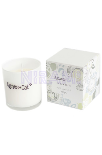 Dolly Blue Vela en Tarro de Cristal Agnes+Cat 
