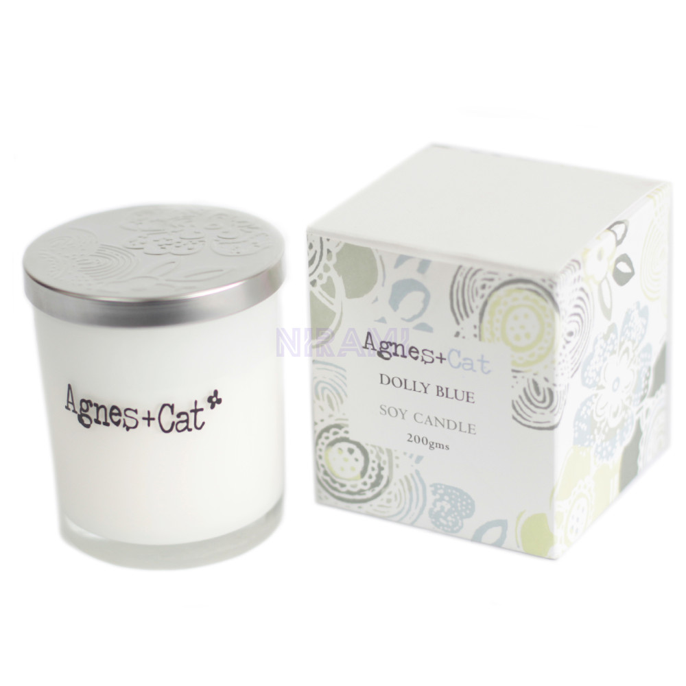 Dolly Blue Vela en Tarro de Cristal Agnes+Cat 