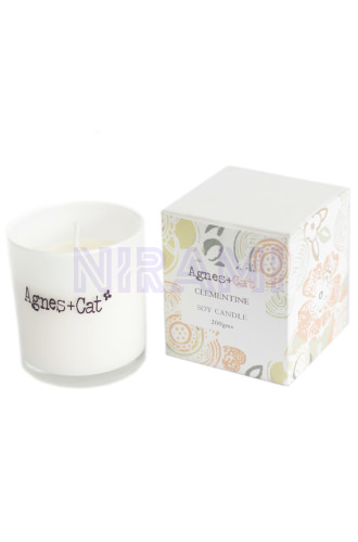 Clementine Vela en Tarro de Cristal Agnes+Cat 