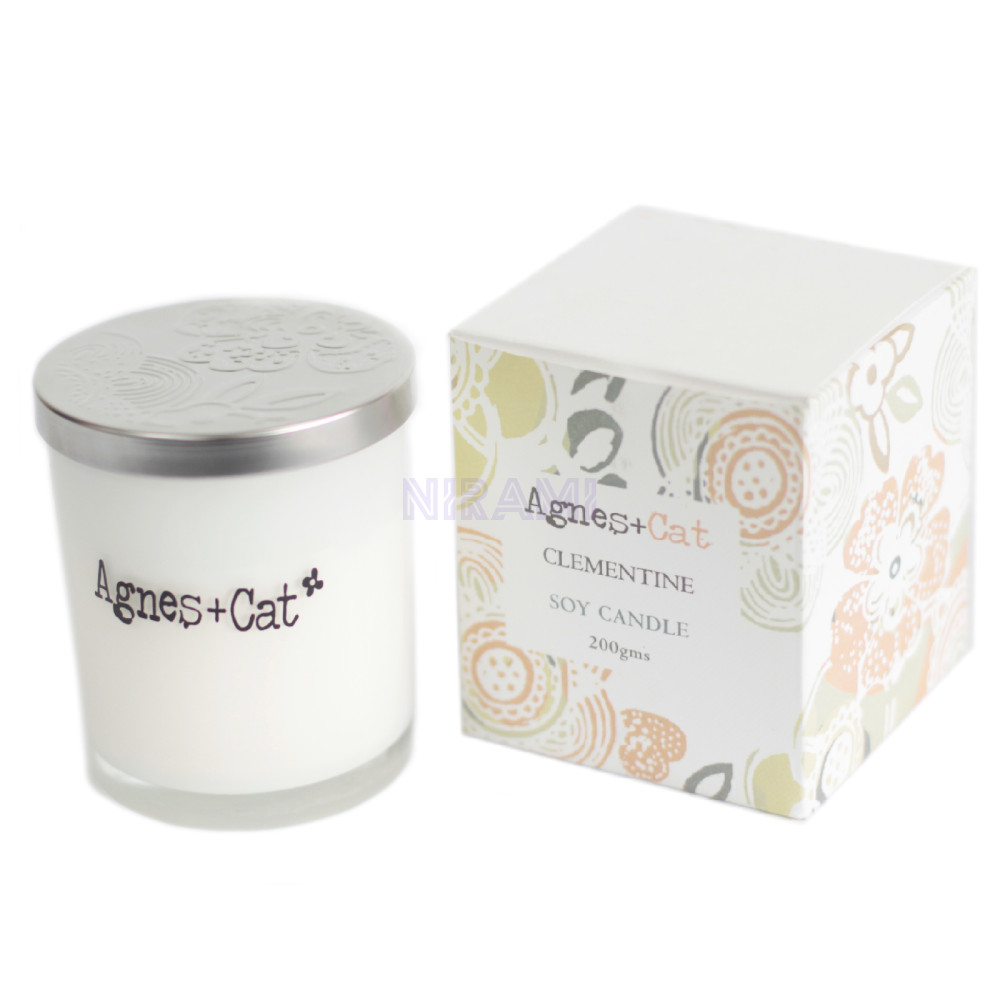 Clementine Vela en Tarro de Cristal Agnes+Cat 