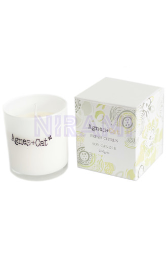 Citrus Vela en Tarro de Cristal Agnes+Cat 