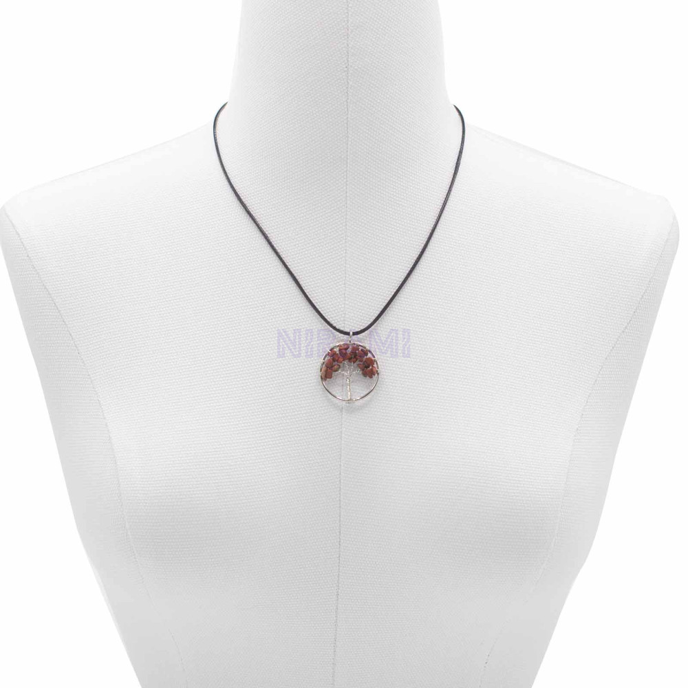 Red Jasper - Tree of Life Pendant 