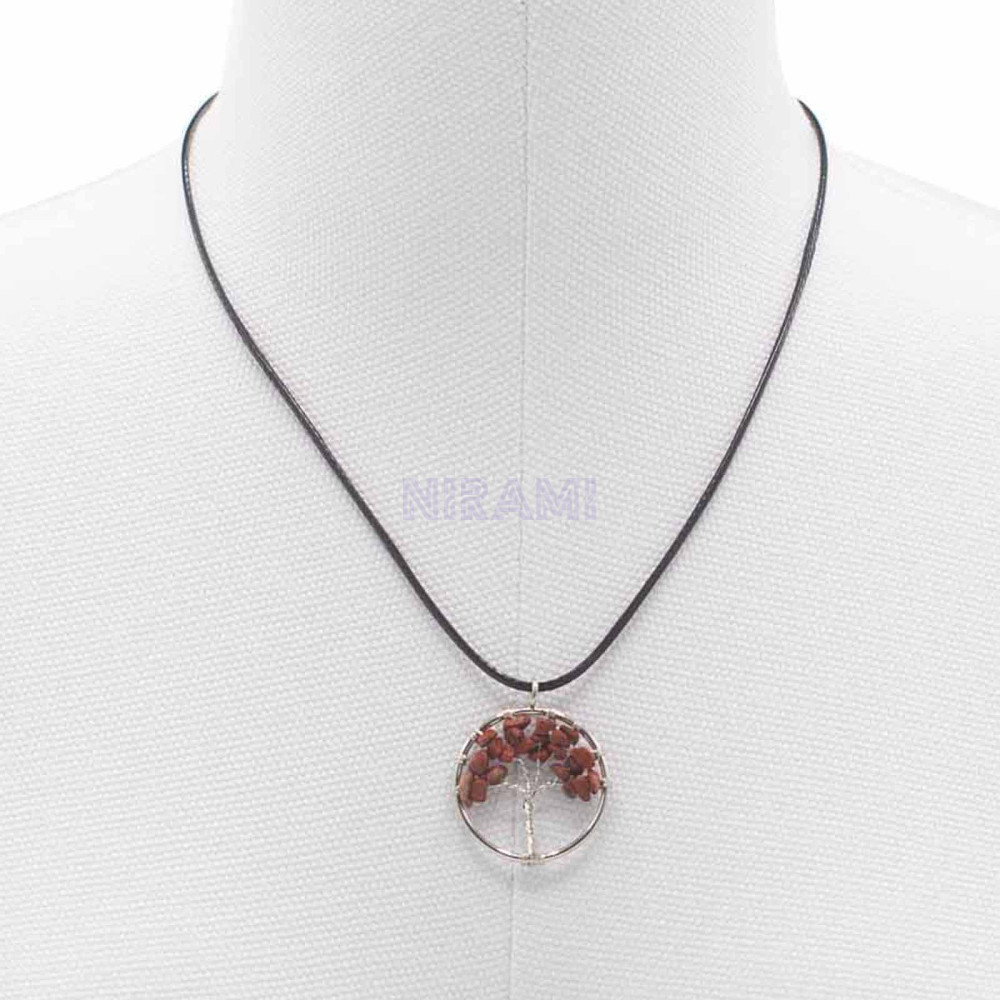 Red Jasper - Tree of Life Pendant 